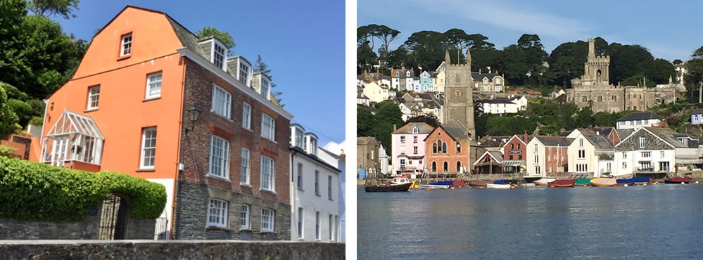 Coomber House and The Town of Fowey