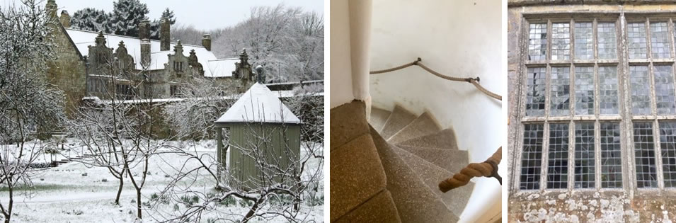 Snowy House - Spiral Stairs - Large Window